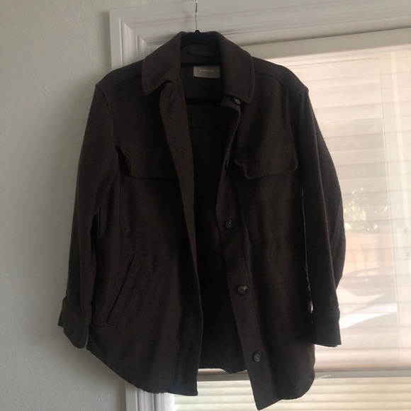 Everlane Brown Jacket Cotton Small - Picture 3 of 7